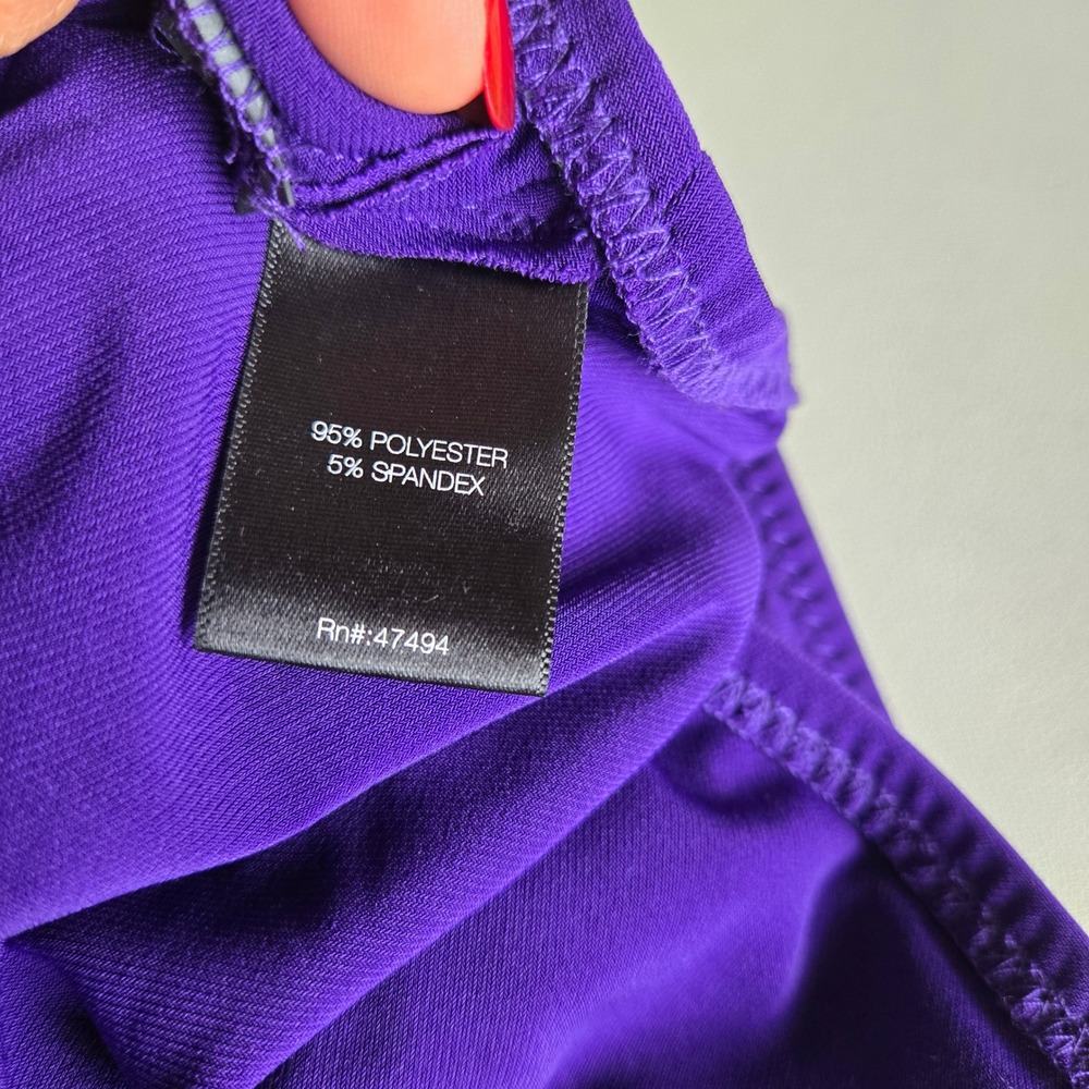 Norma Kamali Purple One Piece Swimsuit - Picture 7 of 8